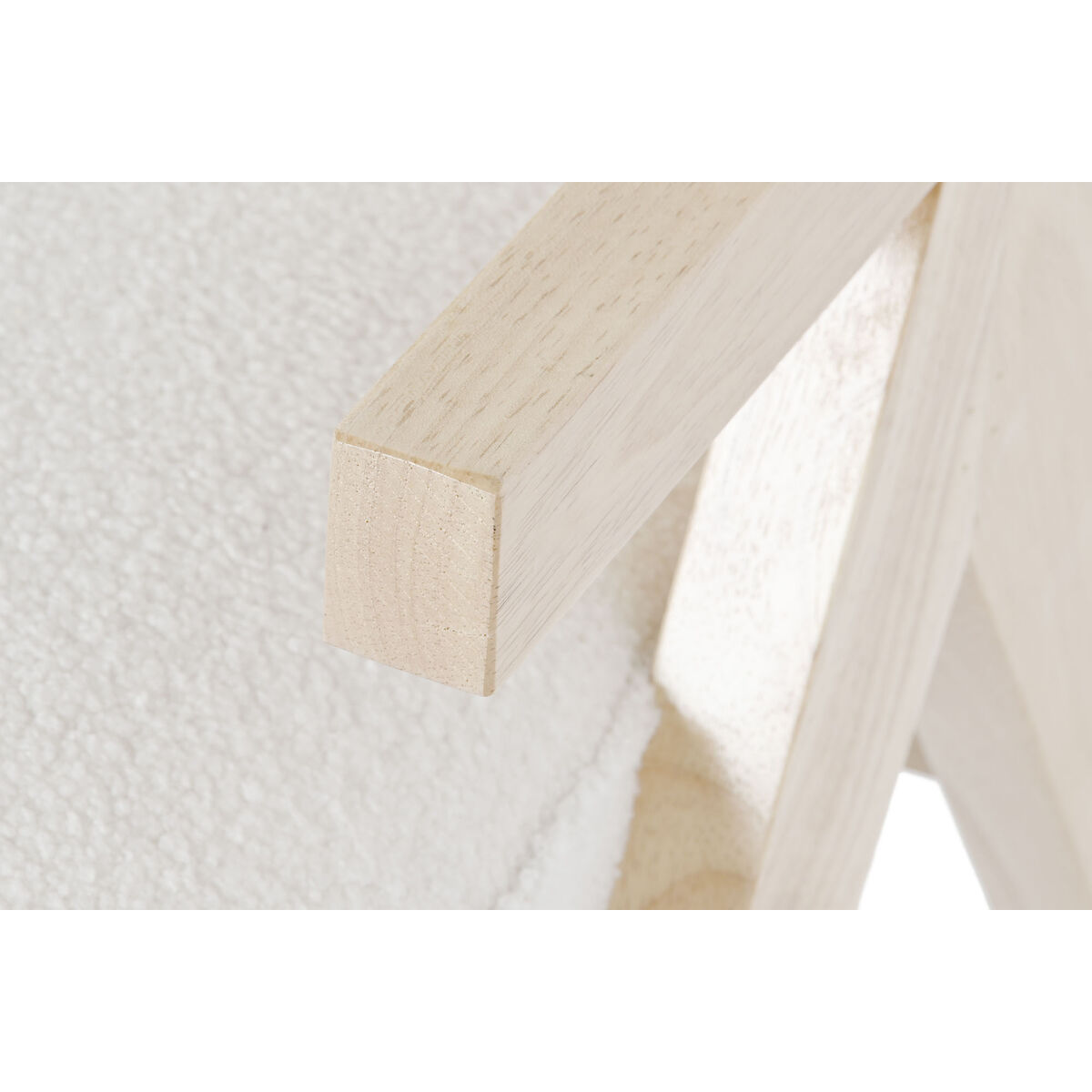 Fåtölj DKD Home Decor Vit Polyester Trä 64 x 66 x 79 cm - 4