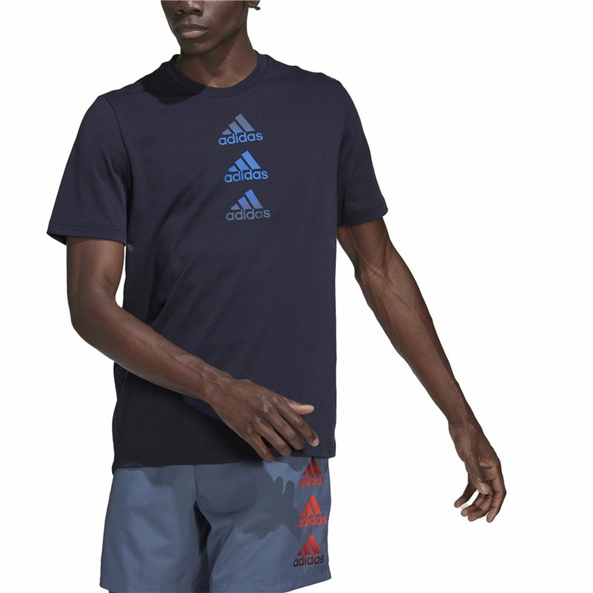 T-shirt med kortärm Herr Adidas Designed To Move Logo - 6