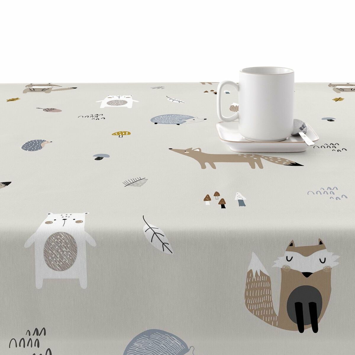 Fläckresistent bordsduk Belum Kenai Multicolour 200 x 150 cm Räv - 2