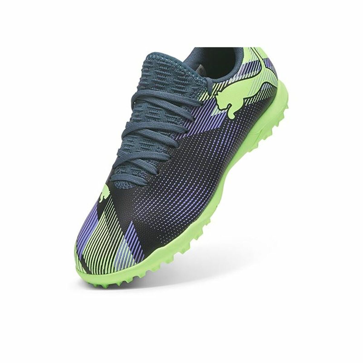 Fotbollsskor för barn Puma Future 7 Play Tt Purpur Grön - 5