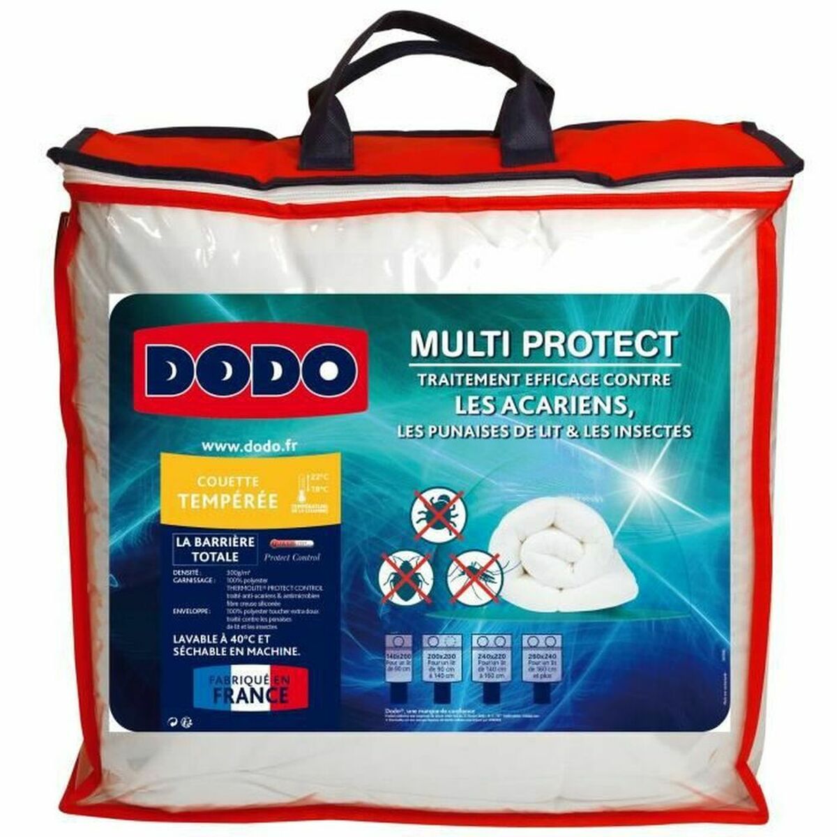 Täcke DODO Vit 140 x 200 cm - 2