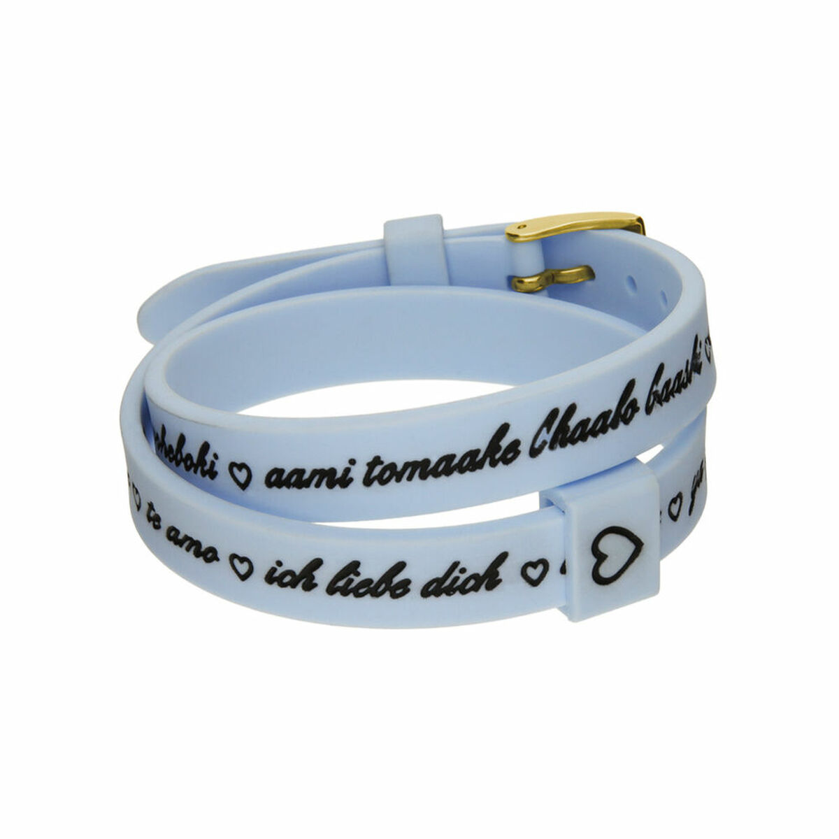 Damarmband il mezzometro I LOVE YOU GOLD - BRACCIALE IN SILICONE/SILICONE BRACELET - 2