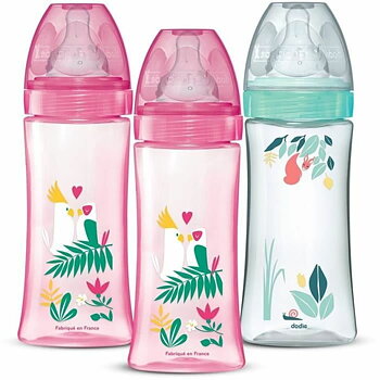 Nappflaska Dodie Bird ros