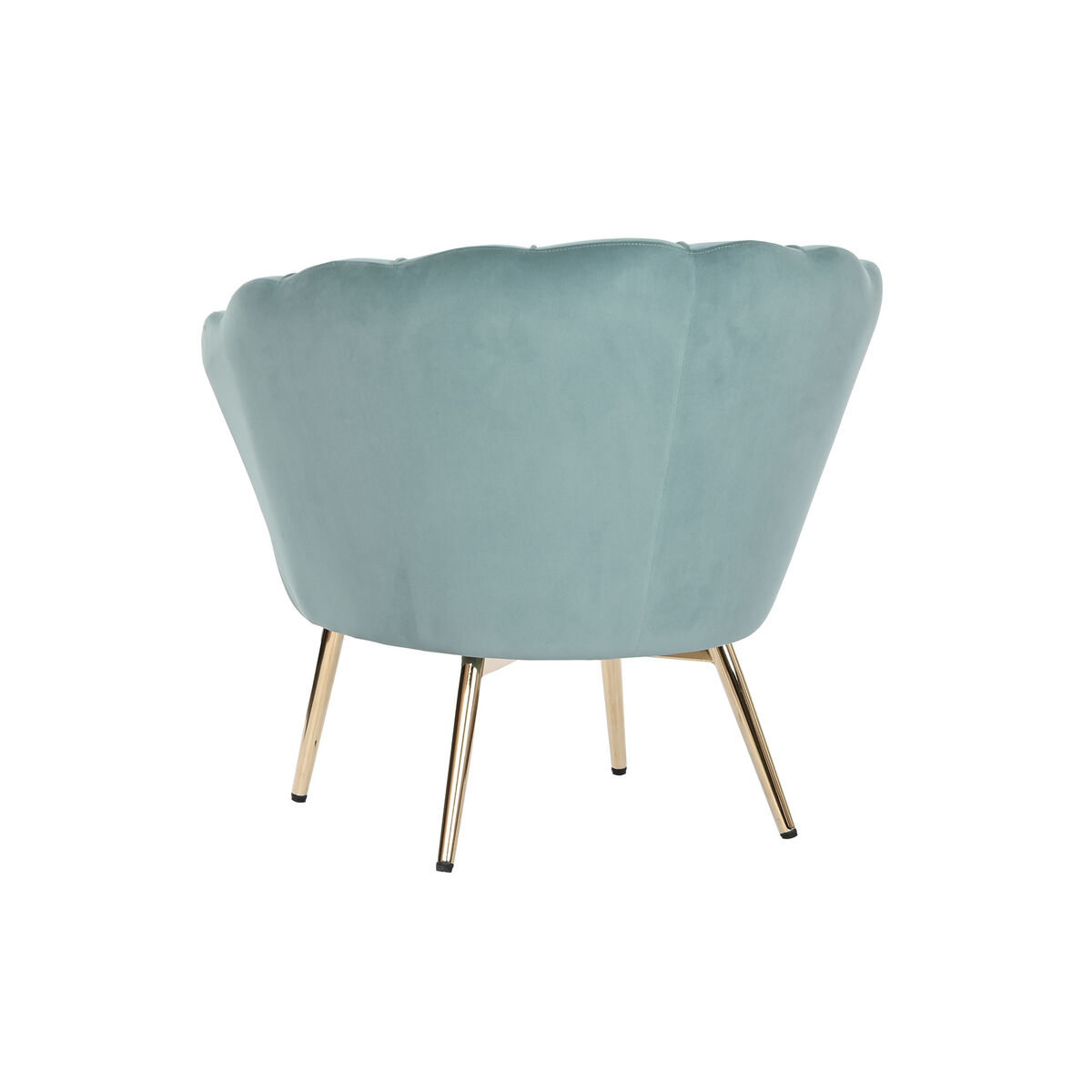 Fåtölj DKD Home Decor Grön Gyllene Metall 85 x 85 x 81 cm - 6