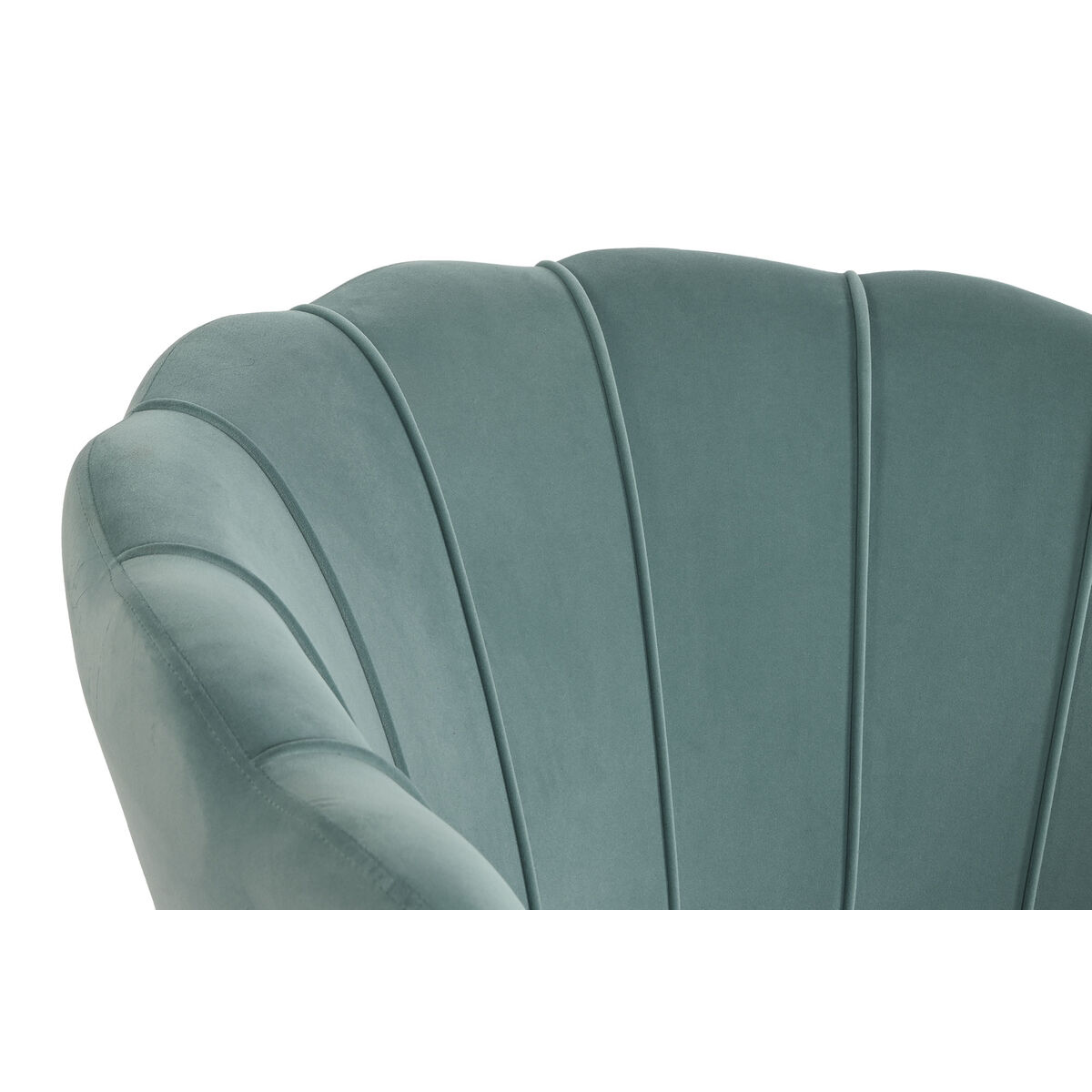 Fåtölj DKD Home Decor Grön Gyllene Metall 85 x 85 x 81 cm - 2