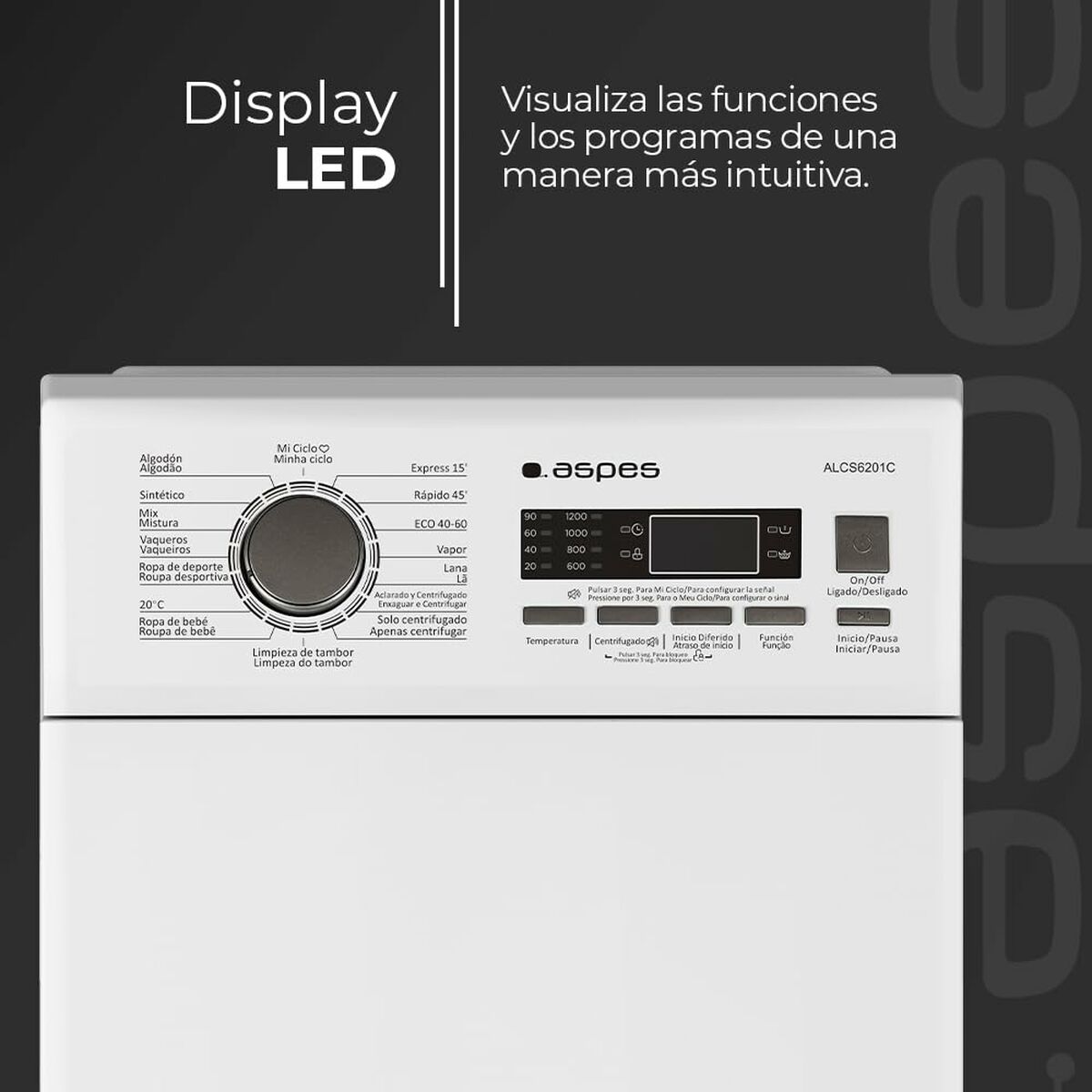 Tvättmaskin Aspes ALCS6201C - 2