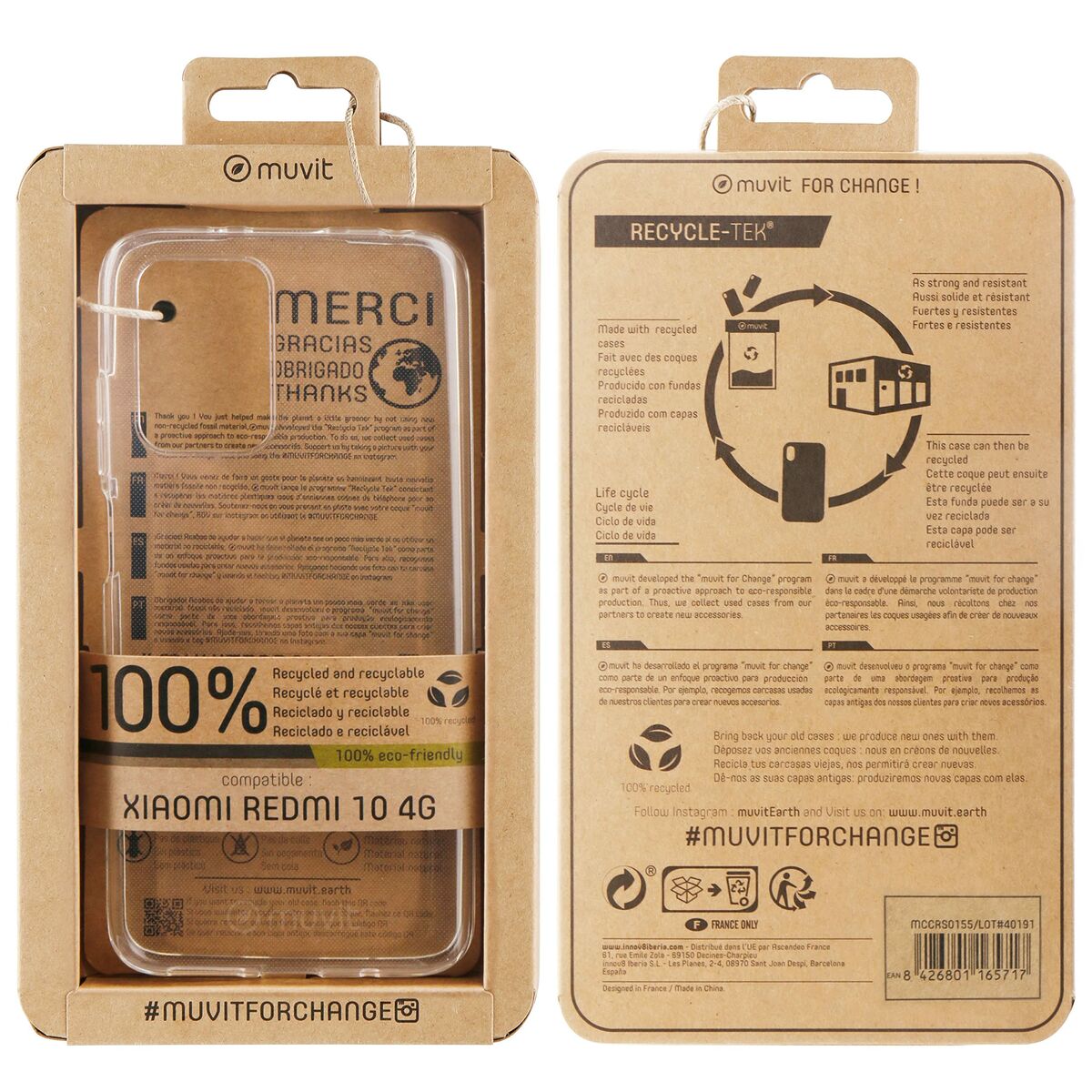 Mobilfodral Muvit MCCRS0155 Xiaomi Redmi 10 - 2