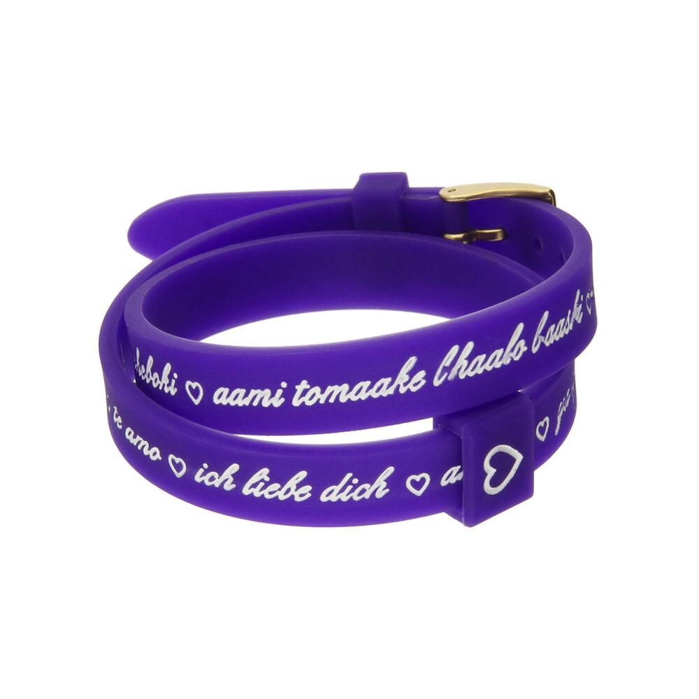 Damarmband il mezzometro I LOVE YOU GOLD - BRACCIALE IN SILICONE/SILICONE BRACELET