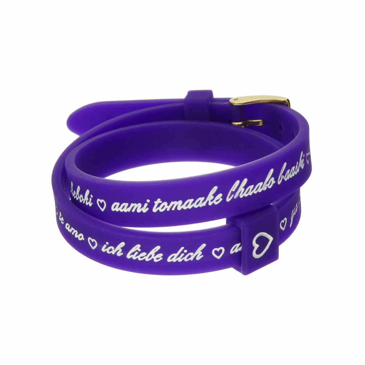 Damarmband il mezzometro I LOVE YOU GOLD - BRACCIALE IN SILICONE/SILICONE BRACELET - 2