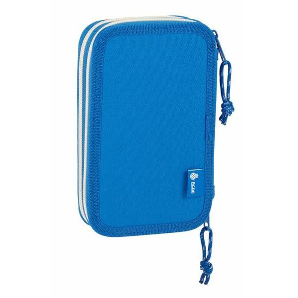 Dubbelt pennfodral RCD Espanyol Blå Vit 12,5 x 19,5 x 4 cm - 3