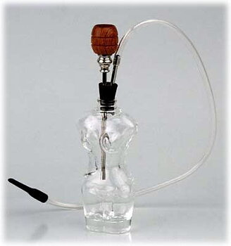 Vattenpipa LADY, 1 slang transparent, 19cm