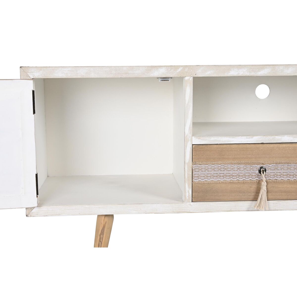 TV-möbler DKD Home Decor Naturell 150 x 40 x 60 cm Gran Vit - 10