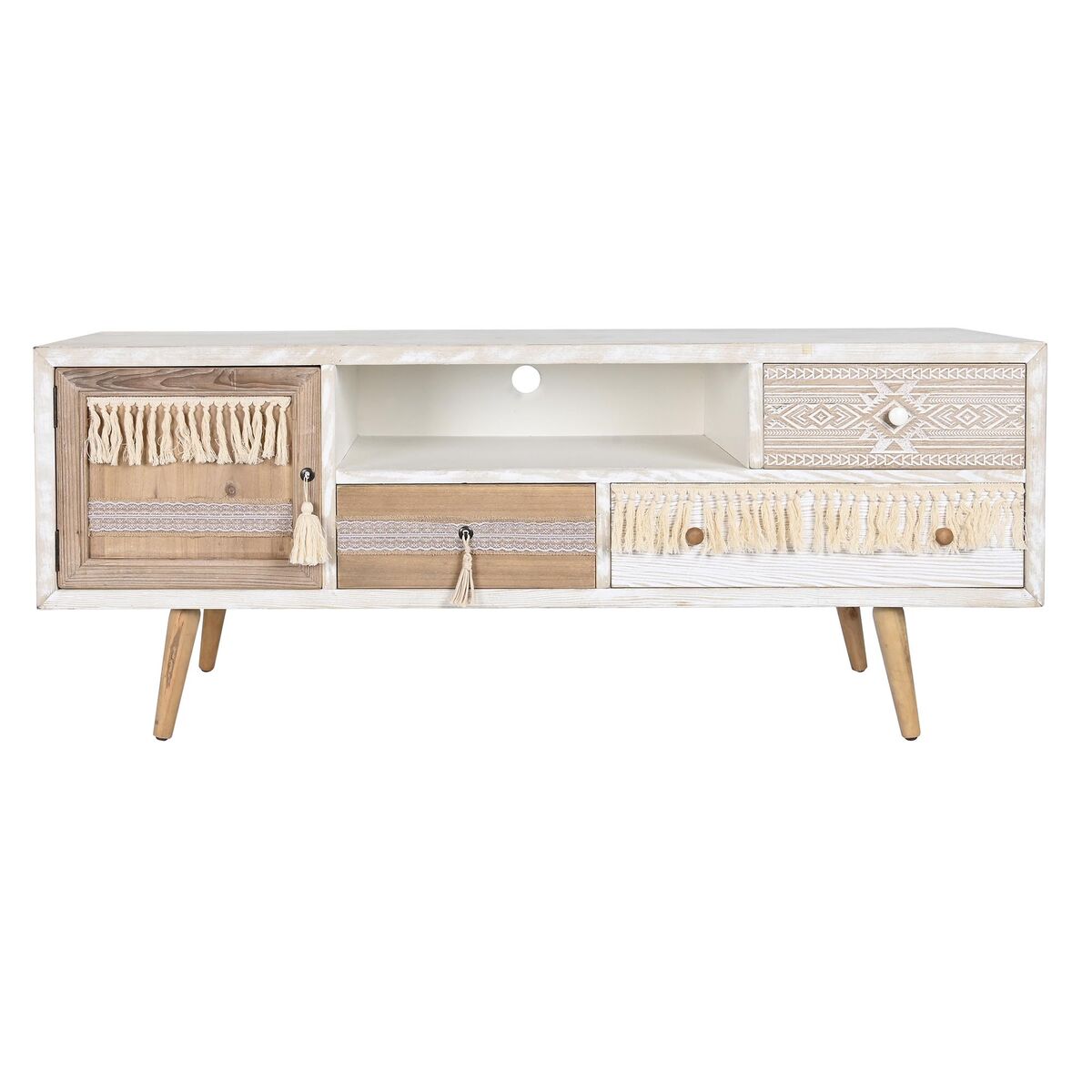 TV-möbler DKD Home Decor Naturell 150 x 40 x 60 cm Gran Vit - 13