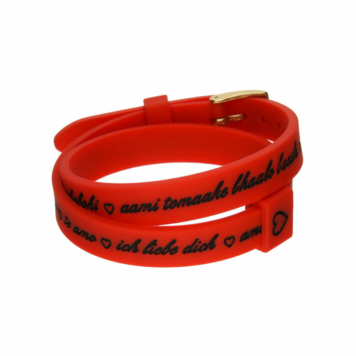 Damarmband il mezzometro I LOVE YOU GOLD - BRACCIALE IN SILICONE/SILICONE BRACELET - 2