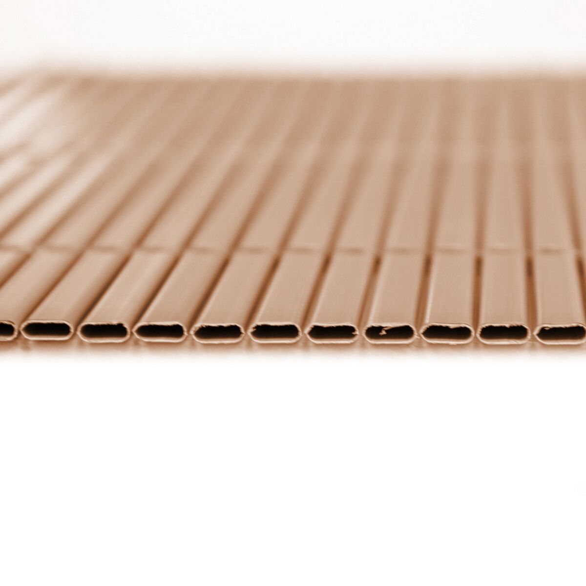 Trädgårdsstaket Brun PVC 1 x 300 x 100 cm - 3