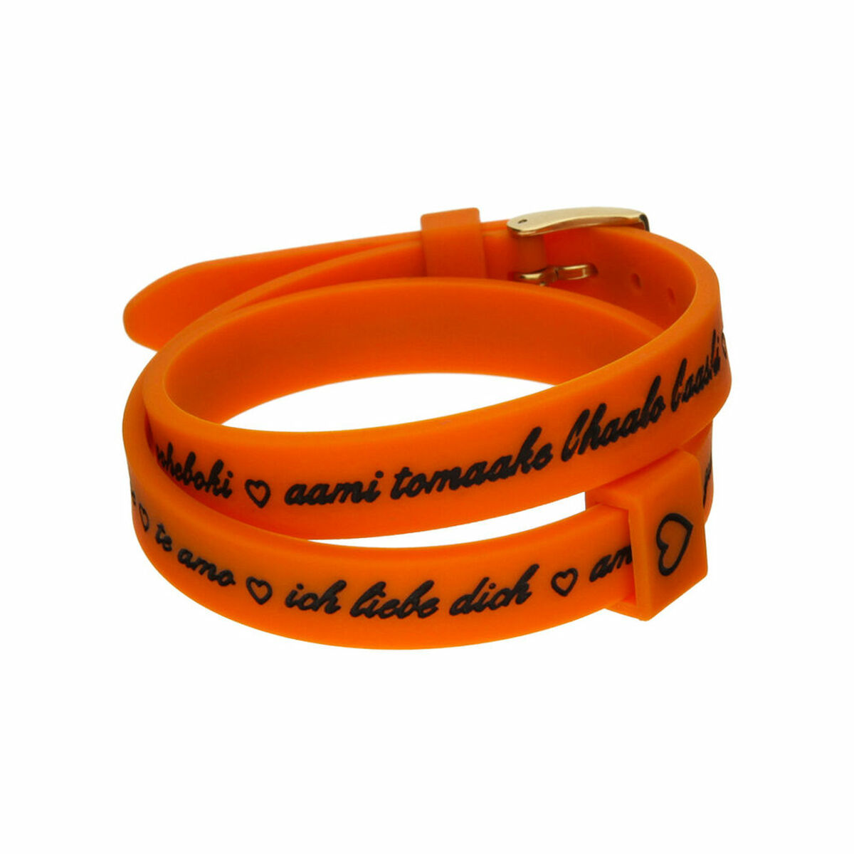 Damarmband il mezzometro I LOVE YOU GOLD - BRACCIALE IN SILICONE/SILICONE BRACELET - 2