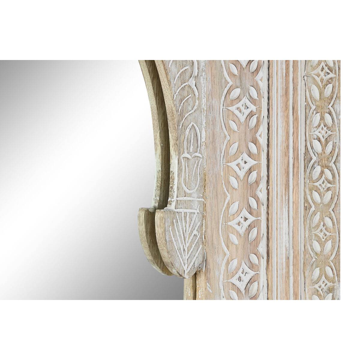 Väggspegel Home ESPRIT Naturell Indier Avskalad 90 x 3,5 x 180 cm - 3