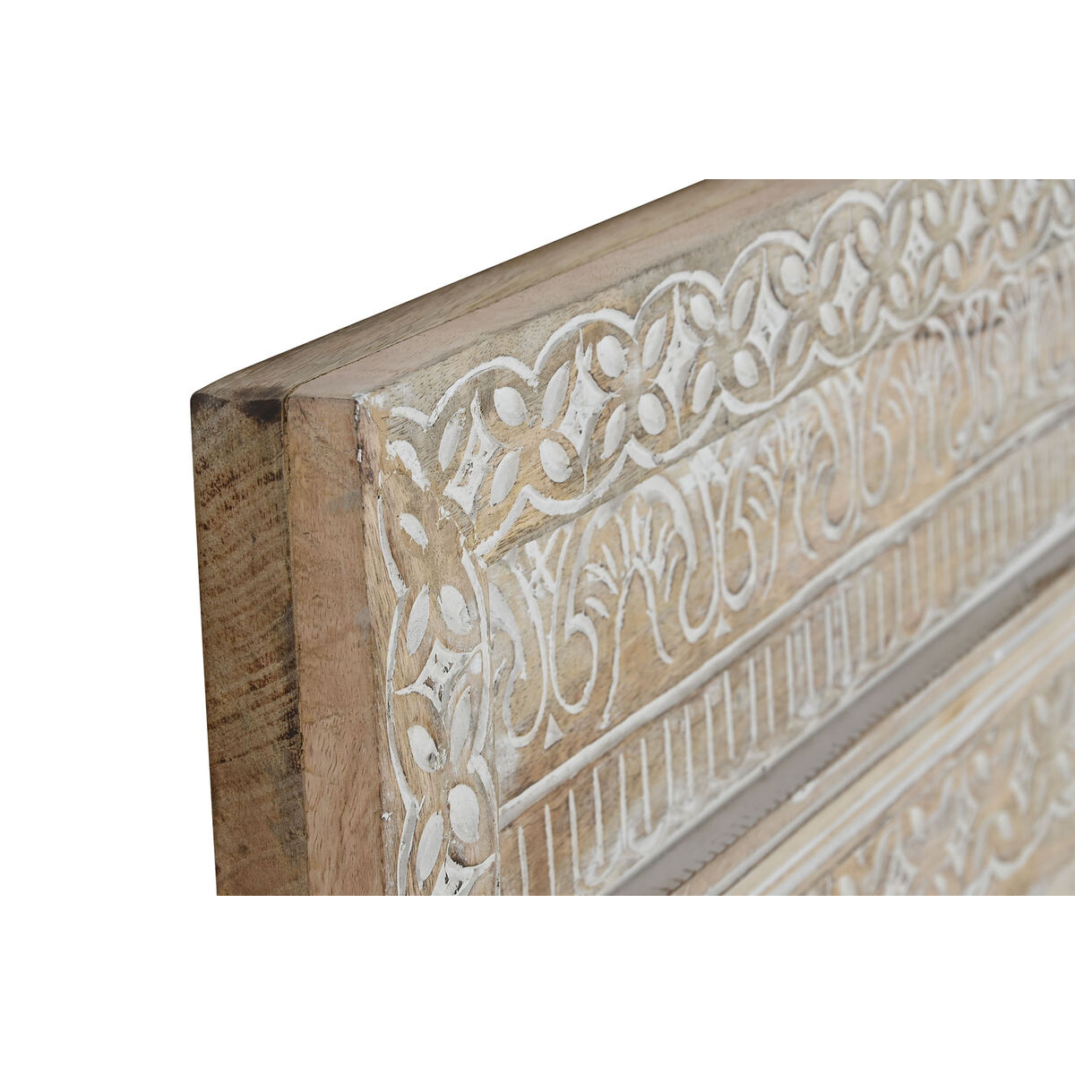 Väggspegel Home ESPRIT Naturell Indier Avskalad 90 x 3,5 x 180 cm - 2