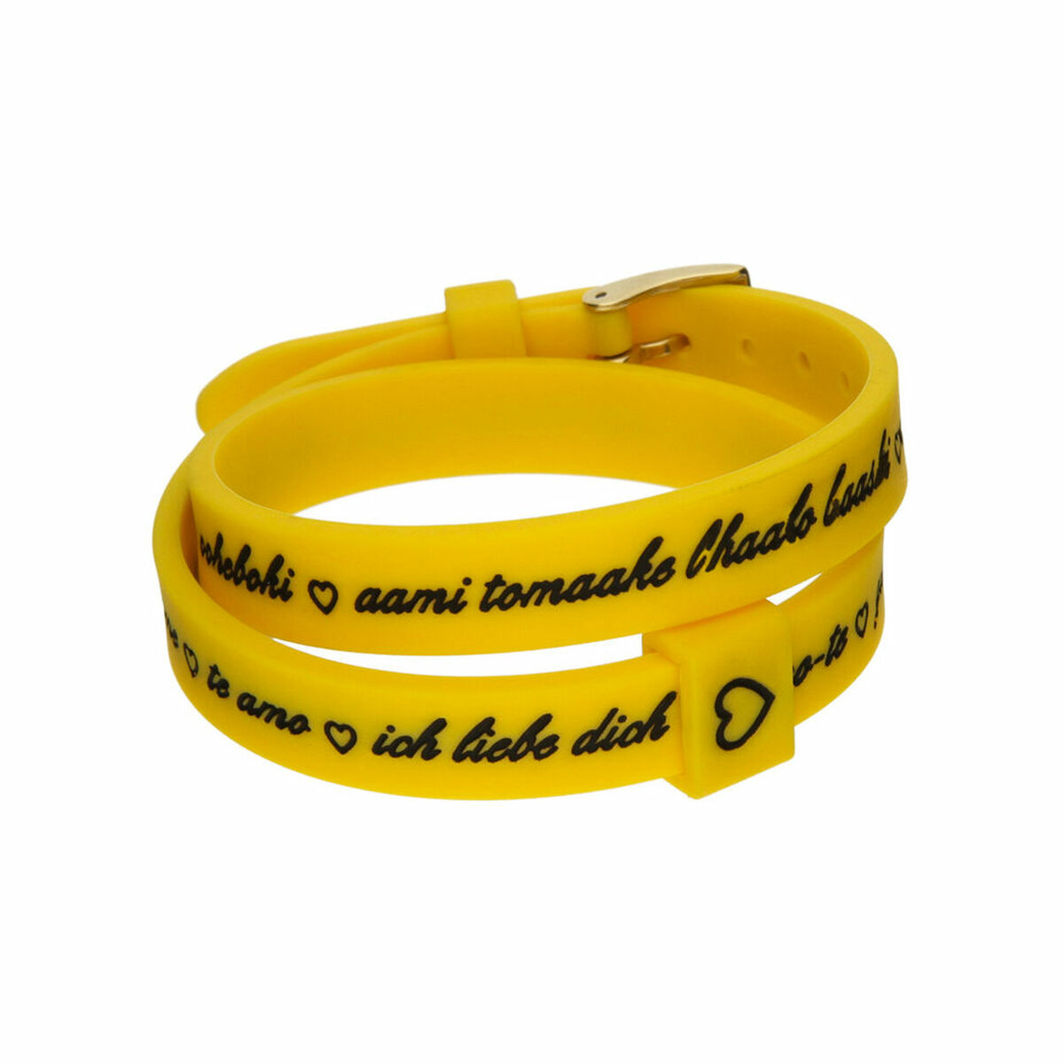 Damarmband il mezzometro I LOVE YOU GOLD - BRACCIALE IN SILICONE/SILICONE BRACELET - 2