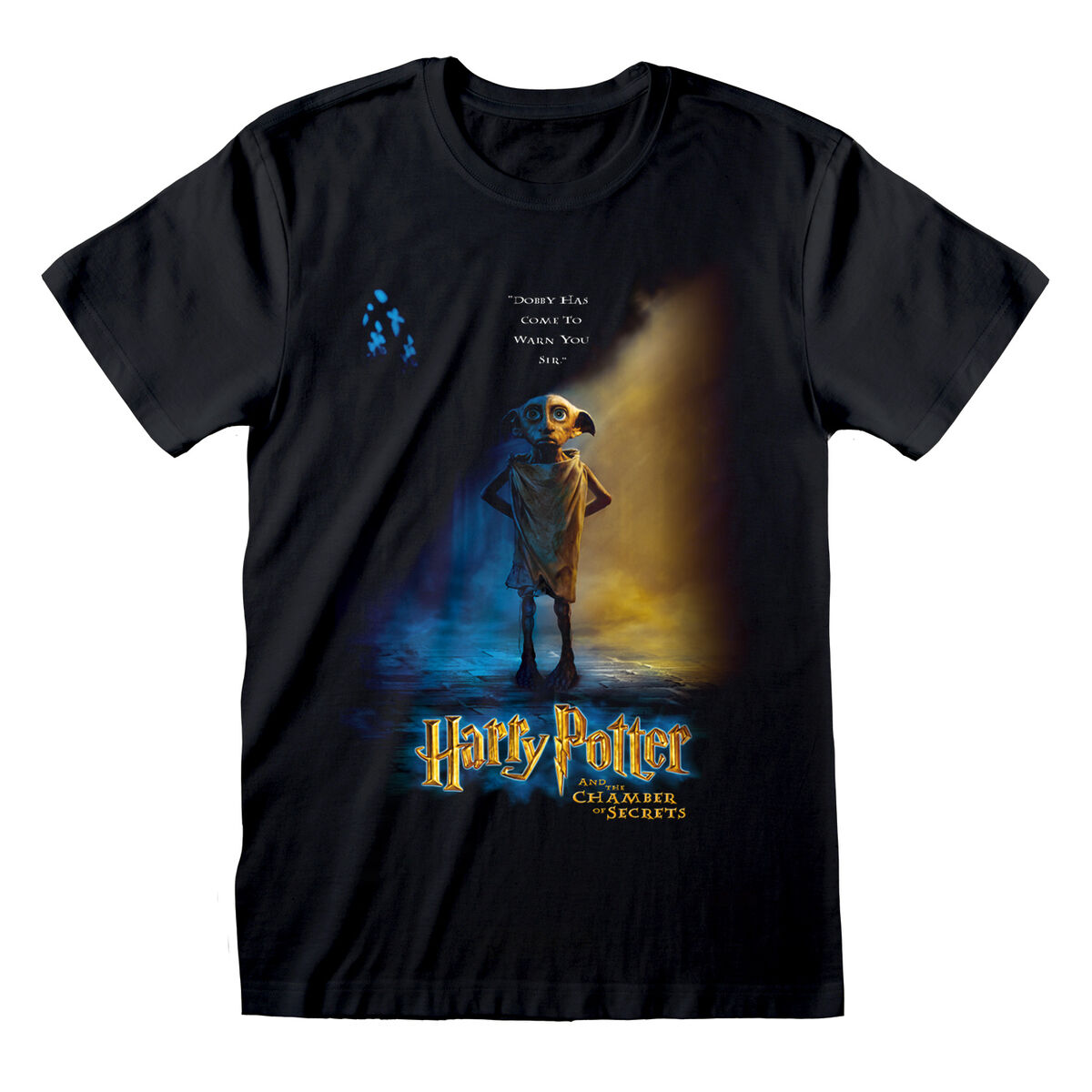 T-shirt med kortärm Harry Potter Dobby Poster Svart Unisex - 4