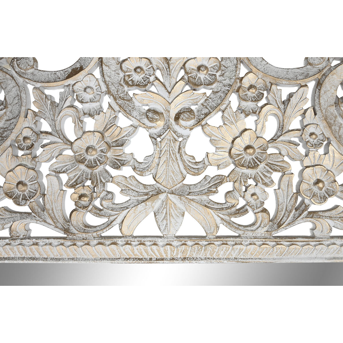 Väggspegel Home ESPRIT Vit Indier Avskalad 150 x 5 x 242 cm - 4