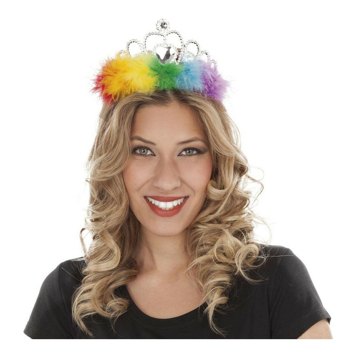 Diadem My Other Me Pride Multicolour Regnbåge Krona S - 5