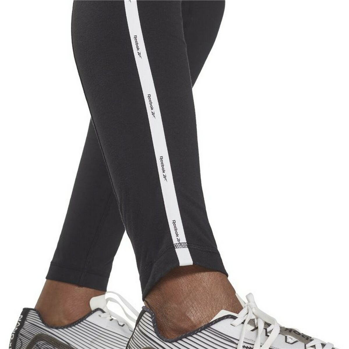 Sport-leggings, Dam Reebok  Pping Cotton W  Svart - 4