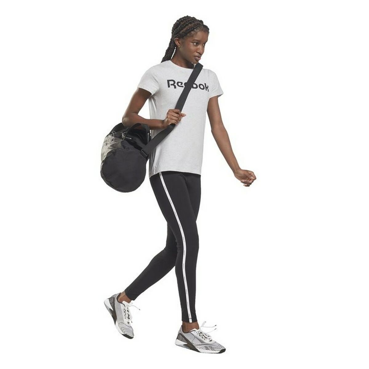 Sport-leggings, Dam Reebok  Pping Cotton W  Svart - 5
