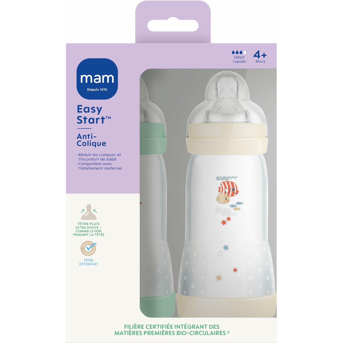Nappflaska MAM sea Grön Beige - 2