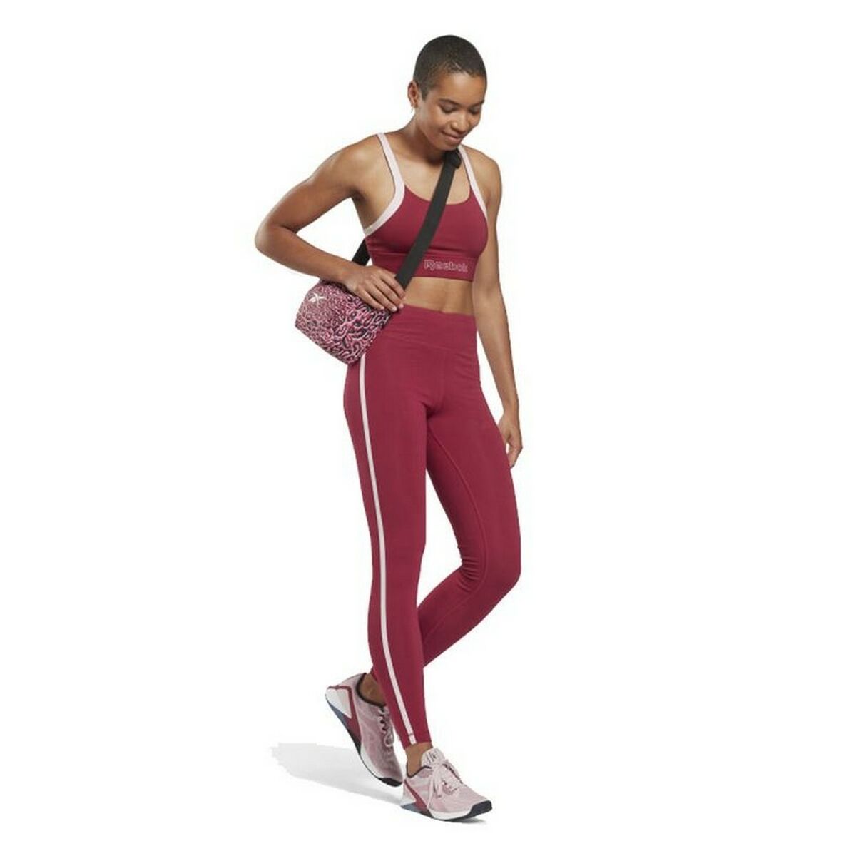 Sport-leggings, Dam Reebok  Pping Cotton W Mörkröd - 2