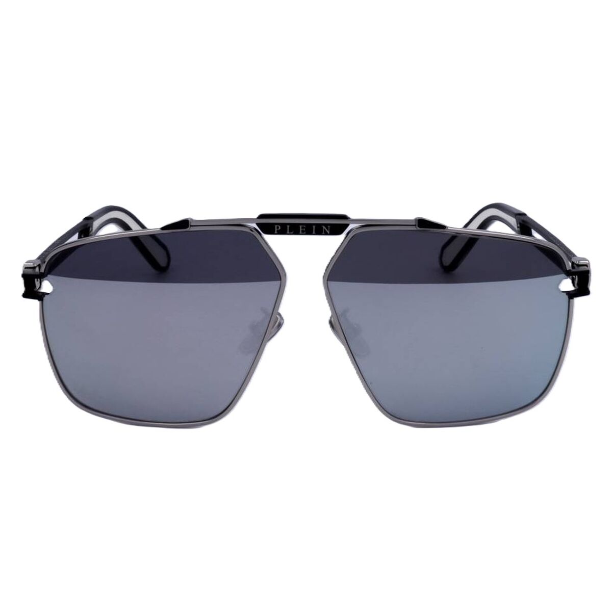 Herrsolglasögon PHILIPP PLEIN SPP049M SHINY PALLADIUM SEMI MATTE BLACK - 3