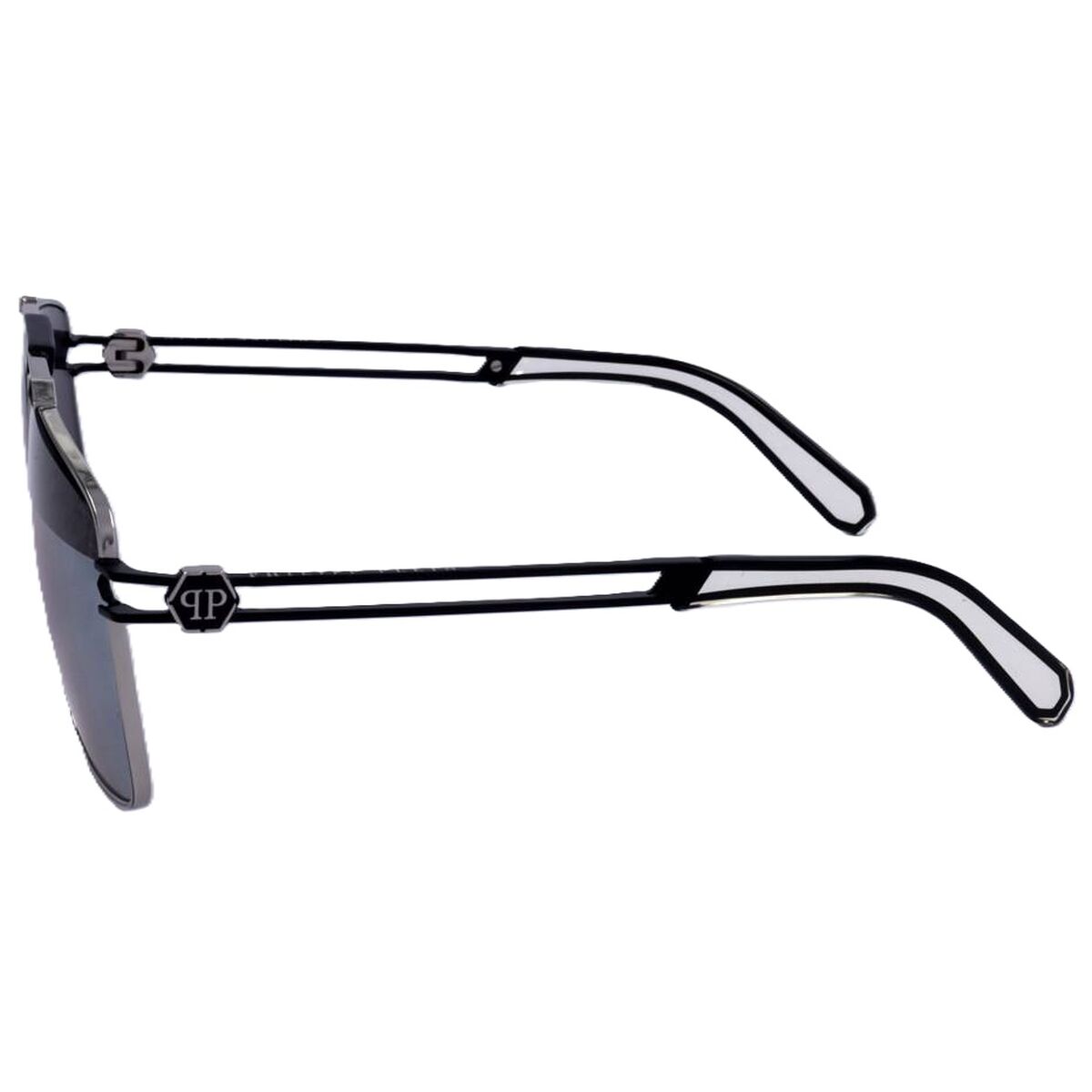 Herrsolglasögon PHILIPP PLEIN SPP049M SHINY PALLADIUM SEMI MATTE BLACK - 2