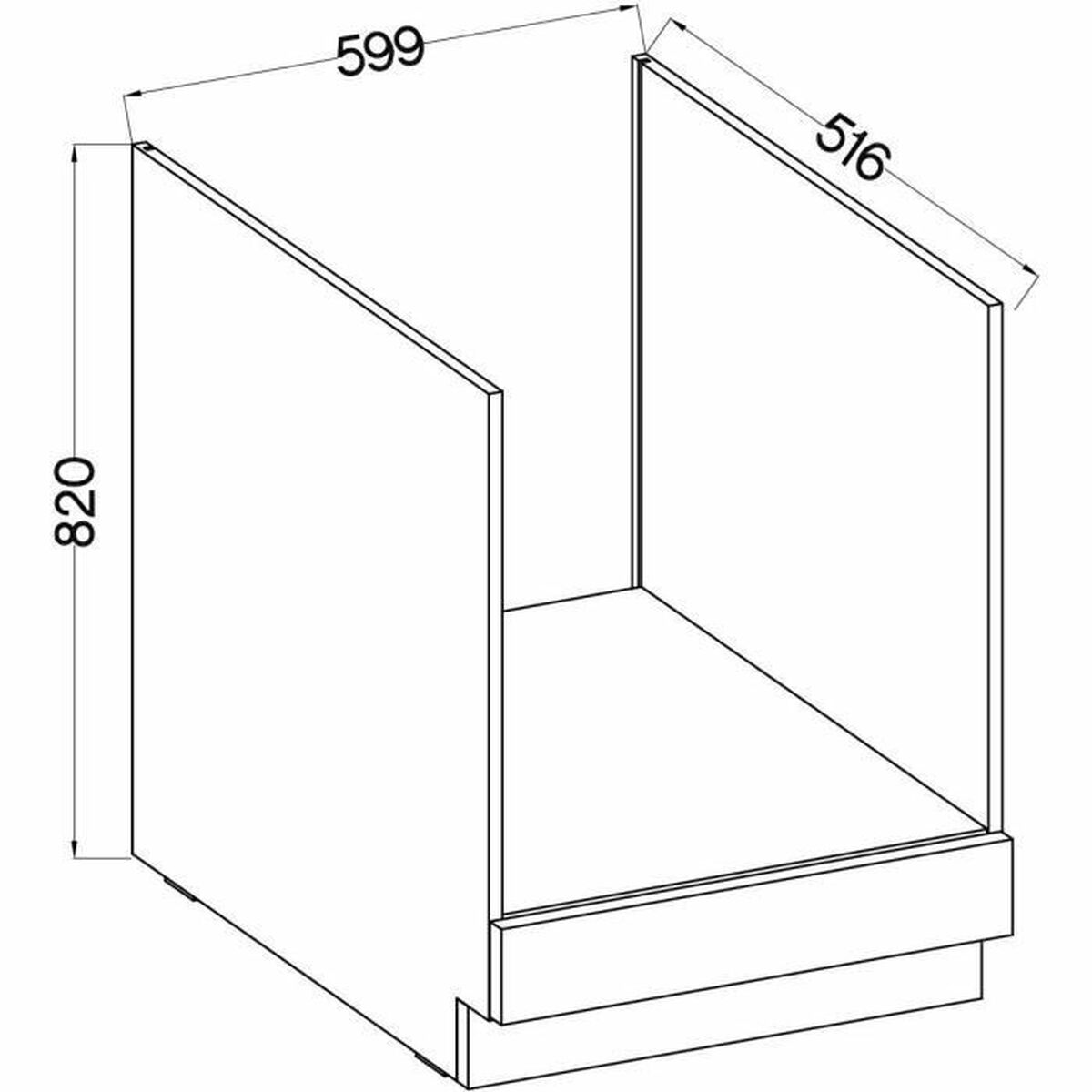 Ugnshus Grå 60 x 51,6 x 85 cm - 3