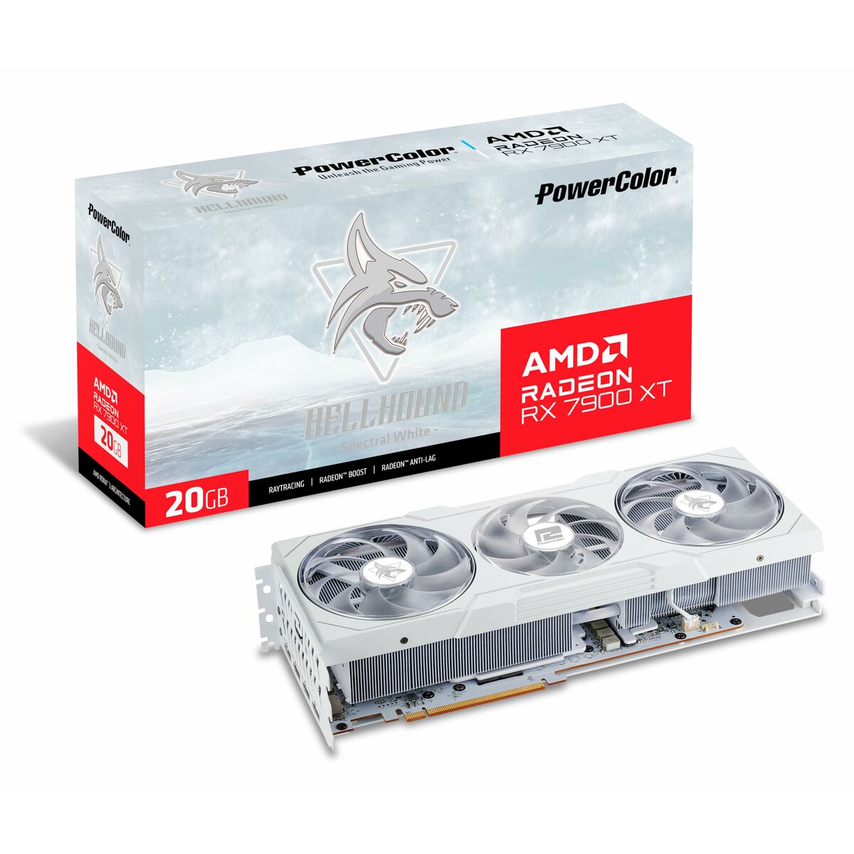 Grafikkort Powercolor RX7900XT 20G-L/OC/WHITE AMD Radeon RX 7900 XT 20 GB GDDR6 - 4
