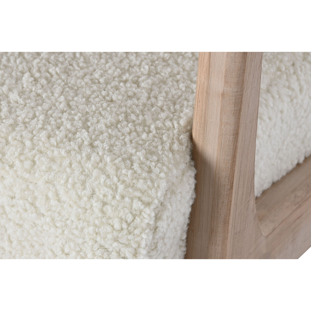 Gungstol Home ESPRIT Vit Naturell Gummiträ 66 x 88 x 78 cm - 4