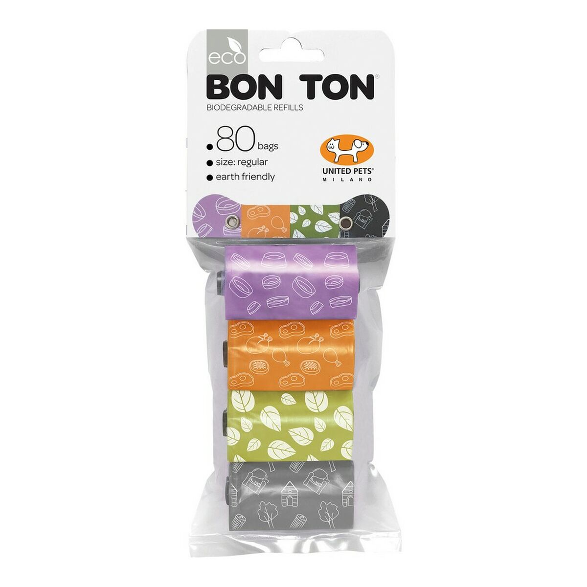 Spypåsar United Pets Bon Ton Regular Hund Blandade färger (4 x 20 uds) - 3