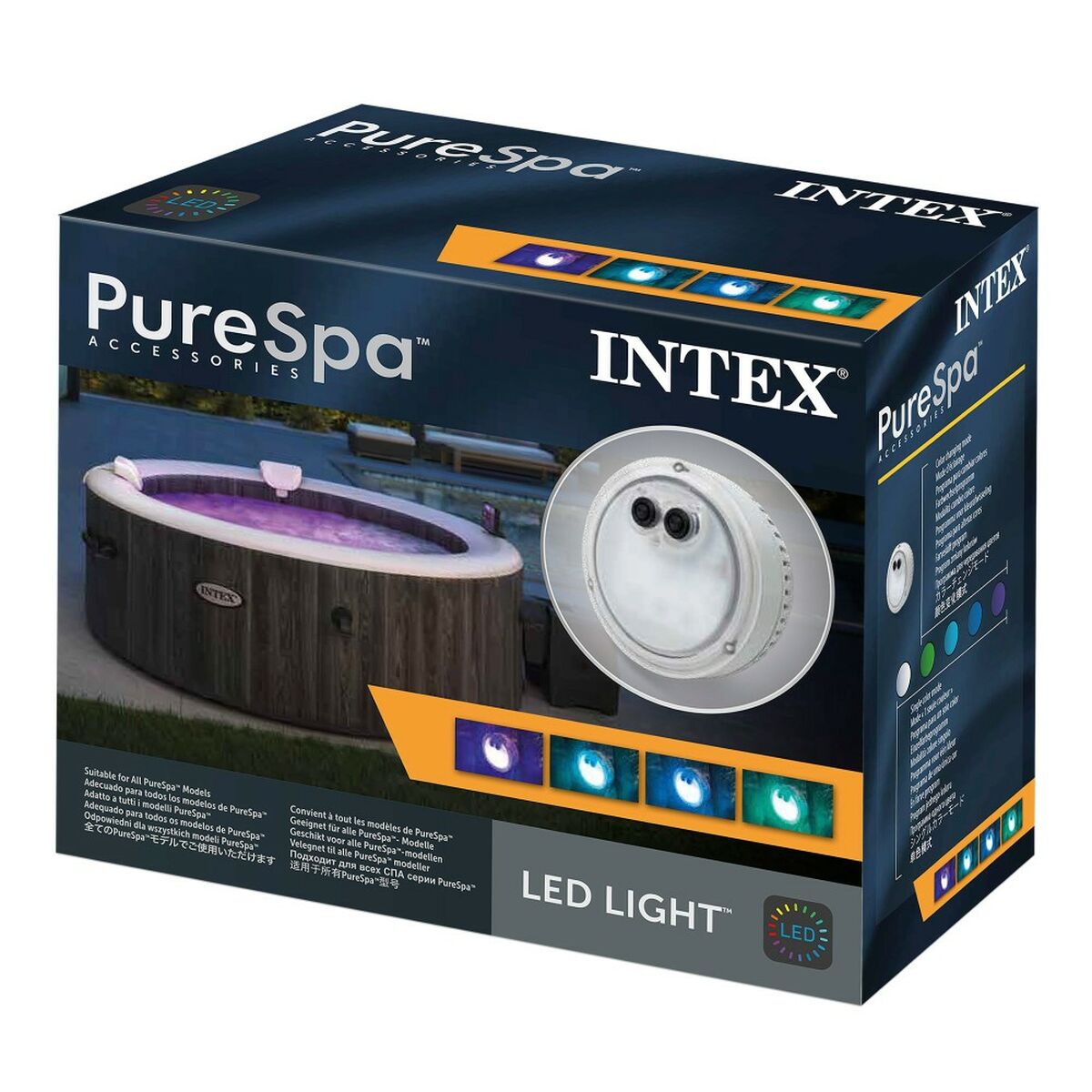 Poolljus Intex 28503 12 x 12 x 6,5 cm Multicolour (8 antal) - 6