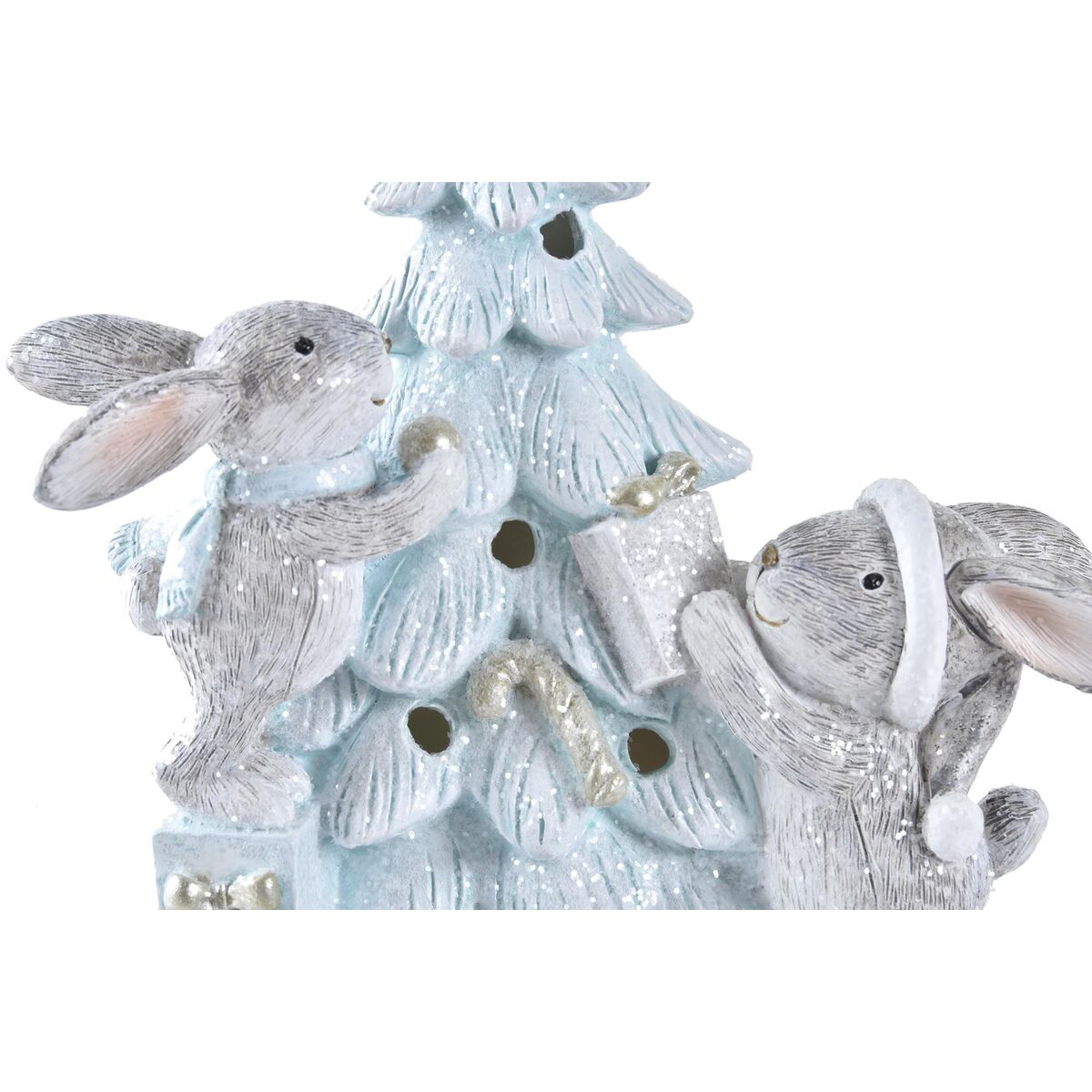 Julgranskula DKD Home Decor Träd Harts (13,5 x 8 x 16 cm) (2 antal) - 2