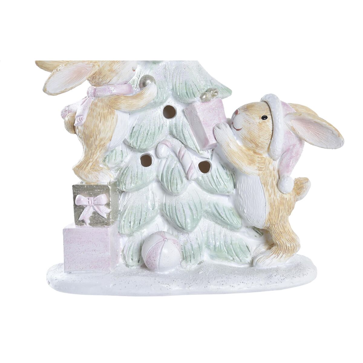 Julgranskula DKD Home Decor Träd Harts (13,5 x 8 x 16 cm) (2 antal) - 3