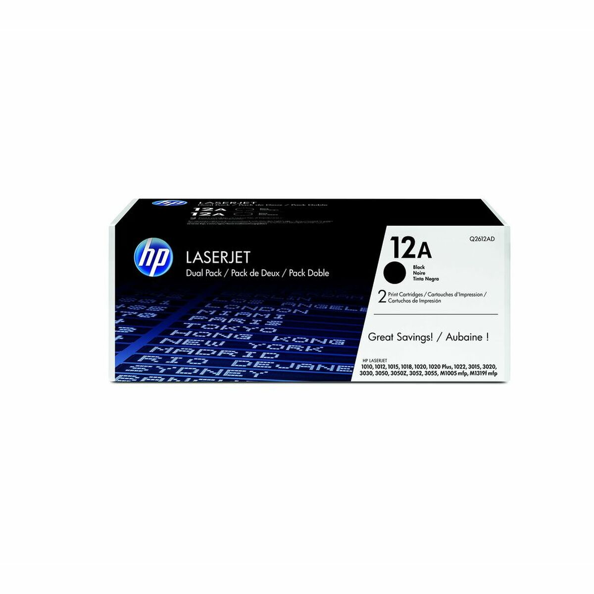 Toner HP 12A Svart Toner (2 antal)
