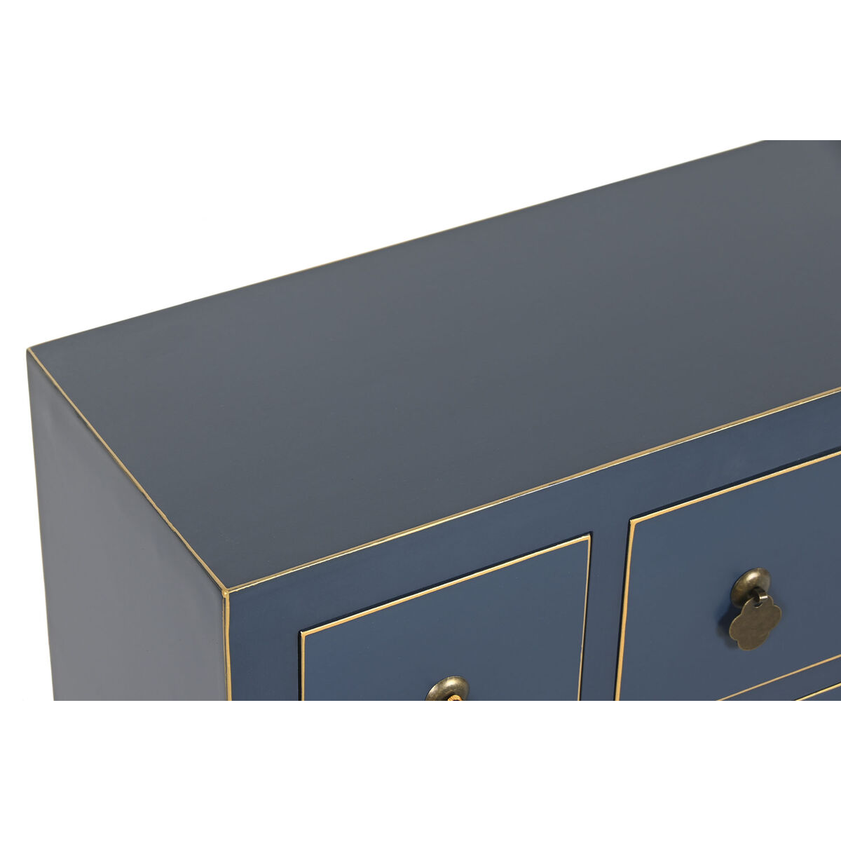 TV-möbler DKD Home Decor Blå Gyllene Gran Trä MDF 130 x 24 x 51 cm - 11