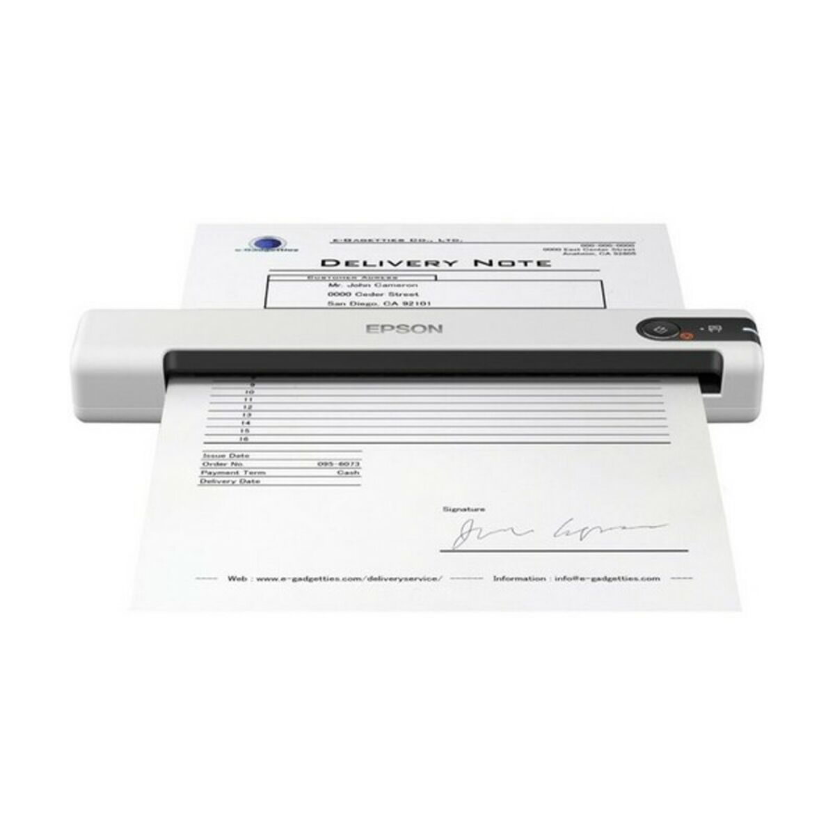Bärbar Skanner Epson WorkForce DS-70 600 dpi USB 2.0 Vit - 2
