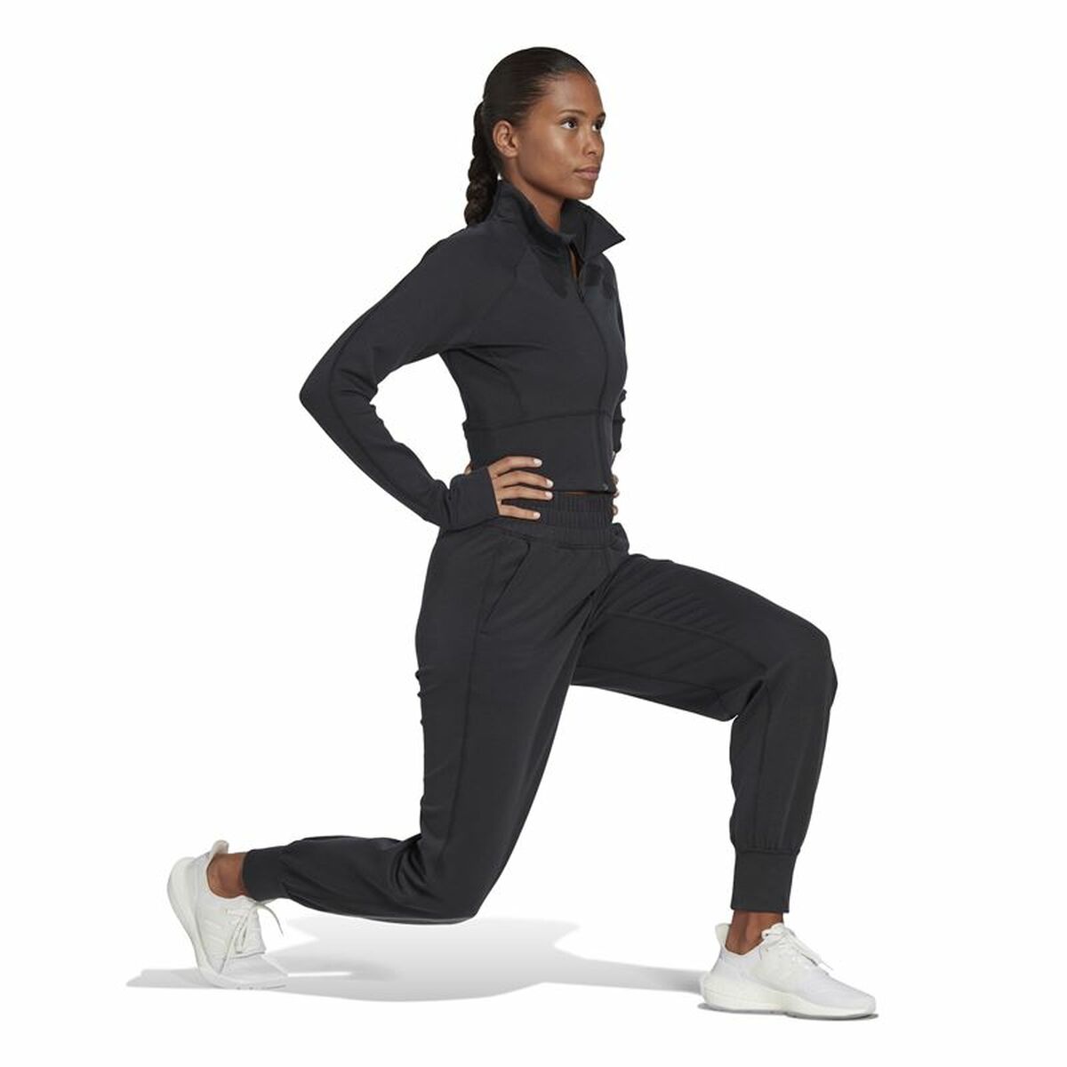Sportjacka, Dam Adidas Aeroready Studio Svart - 2