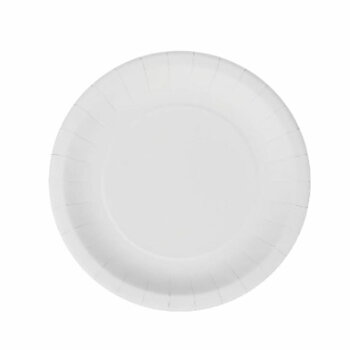 Tallriksset Algon Engångsanvändning Vit Papp 20 cm (36 antal)