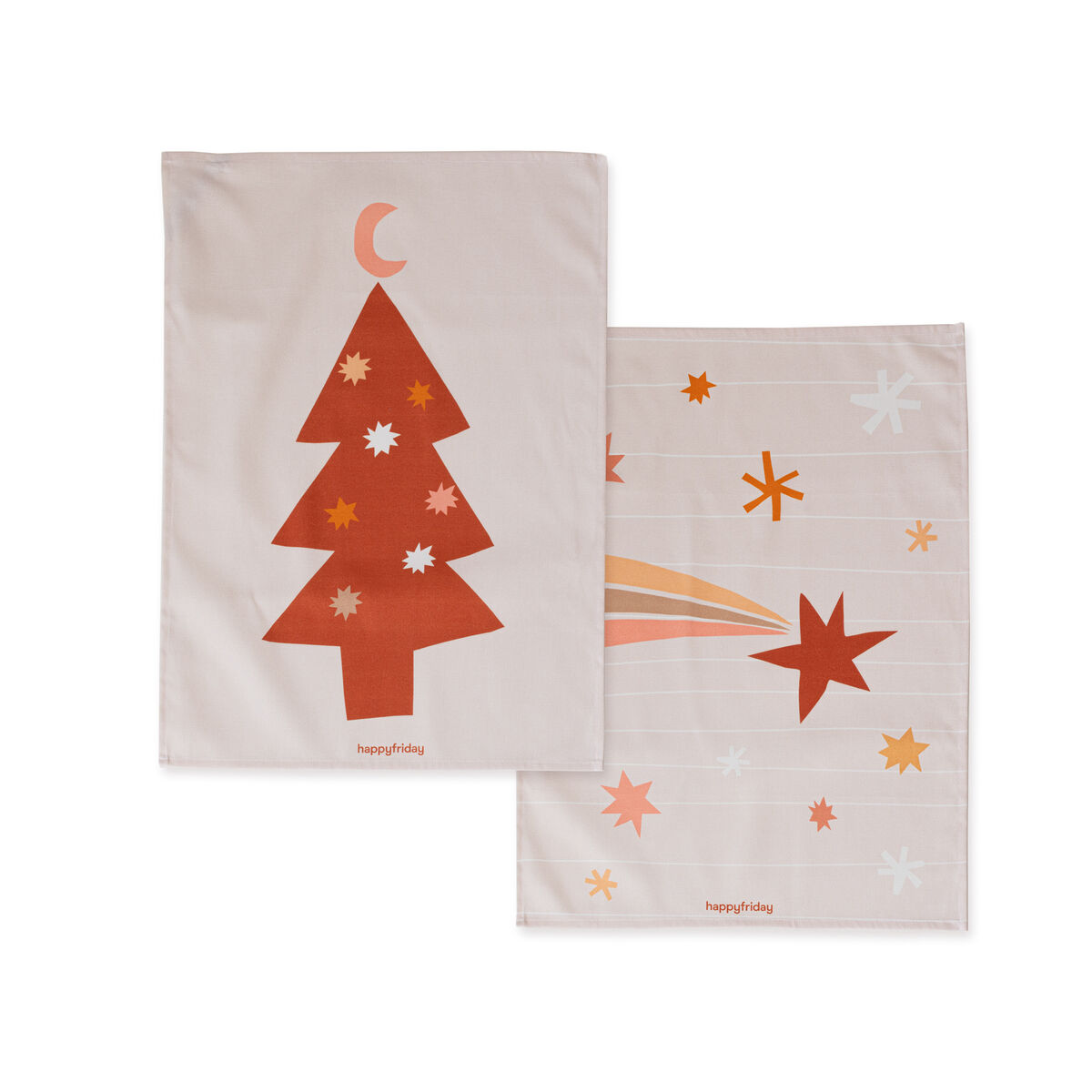 Kökstextil HappyFriday Xmas Boho Multicolour 70 x 50 cm (2 antal)
