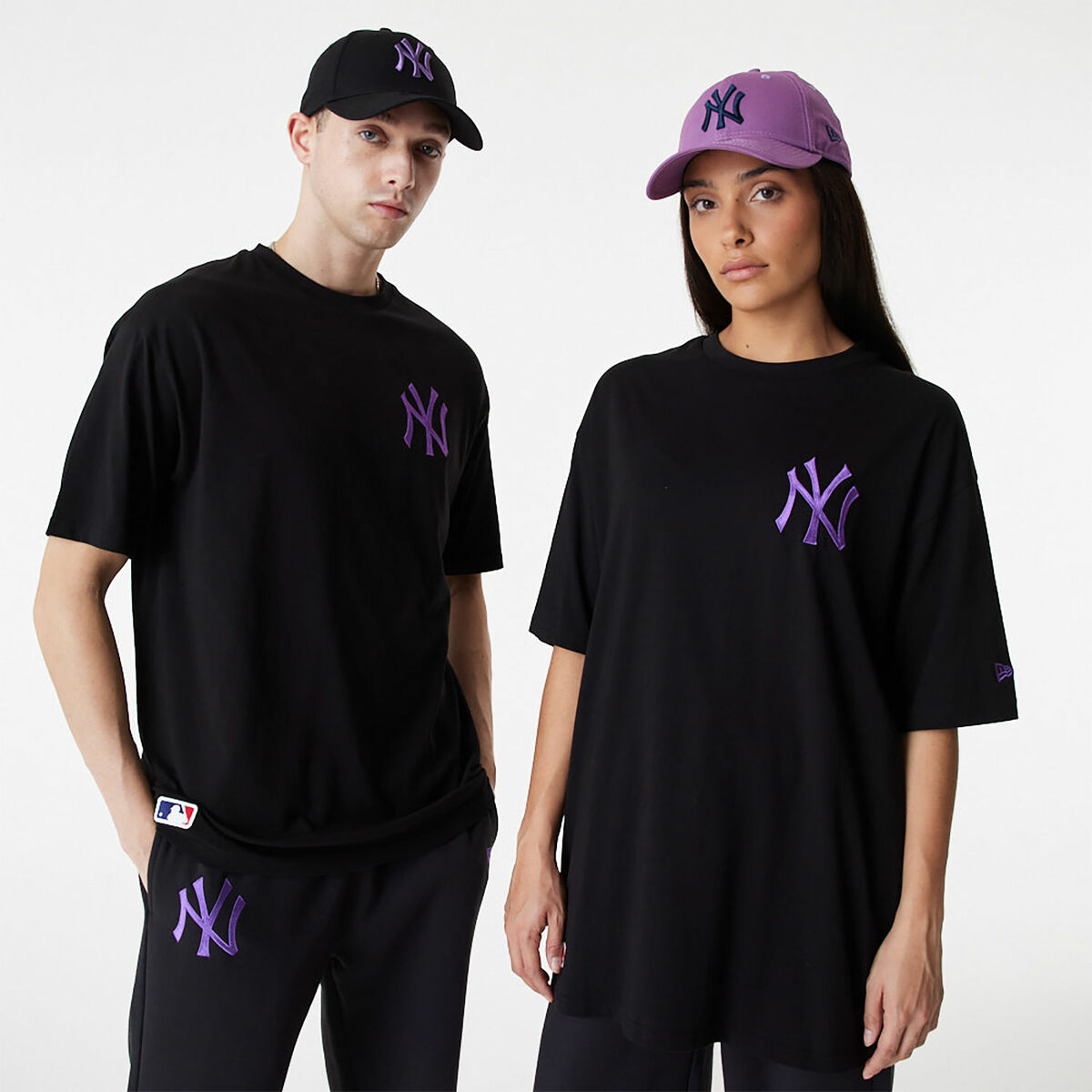T-shirt med kortärm Herr New Era TEE NEYYAN BLKPNO 60416425 Svart - 13