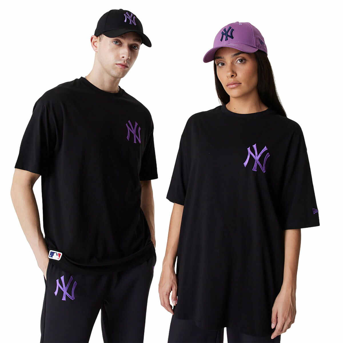 T-shirt med kortärm Herr New Era TEE NEYYAN BLKPNO 60416425 Svart - 3