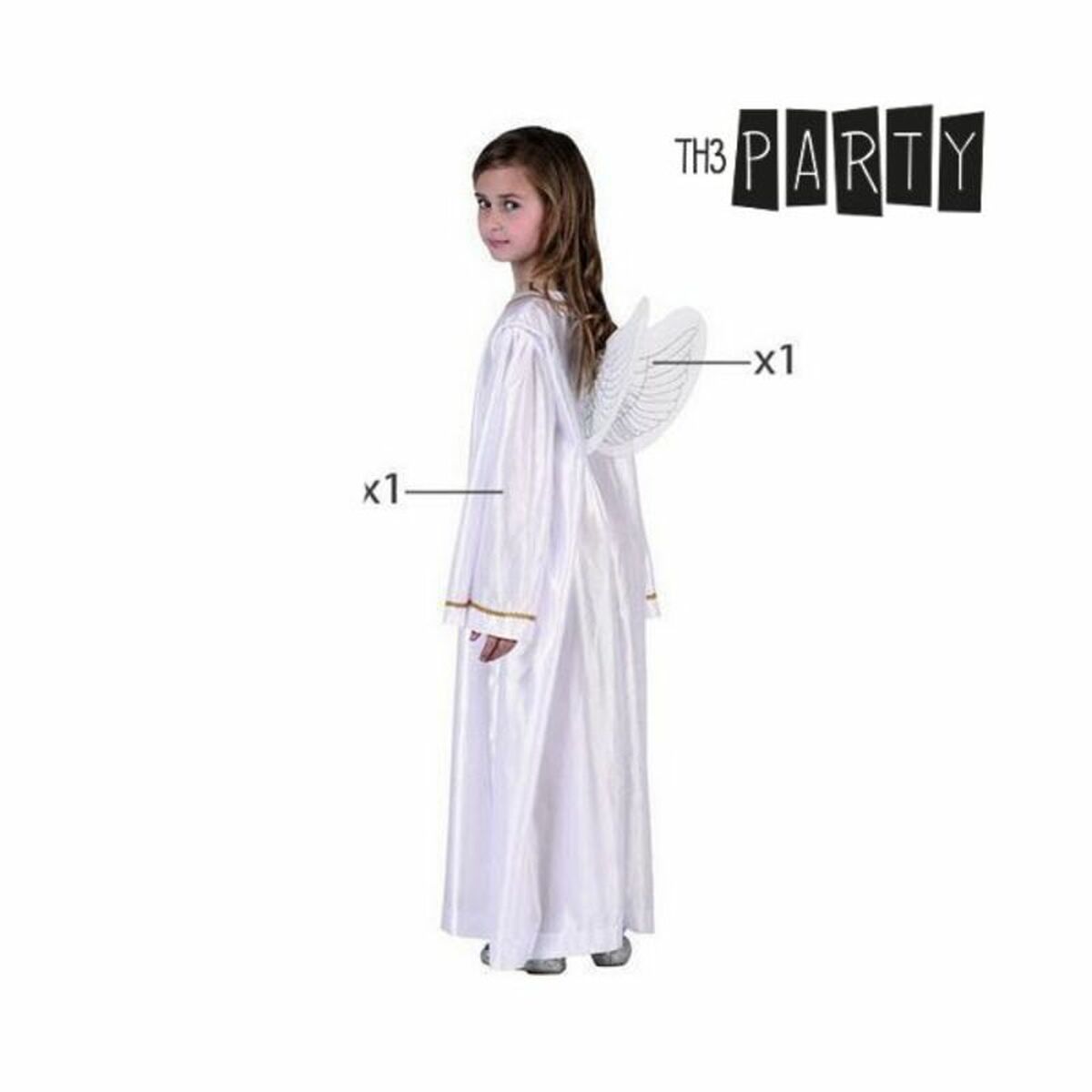 Maskeraddräkt för barn Ängel - 8
