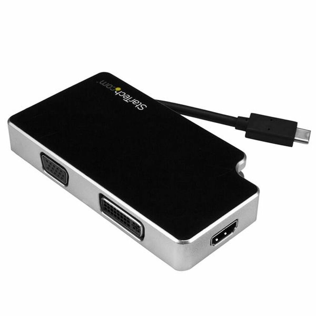 USB C till VGA/HDMI/DVI Adapter Startech CDPVGDVHDB           Silver
