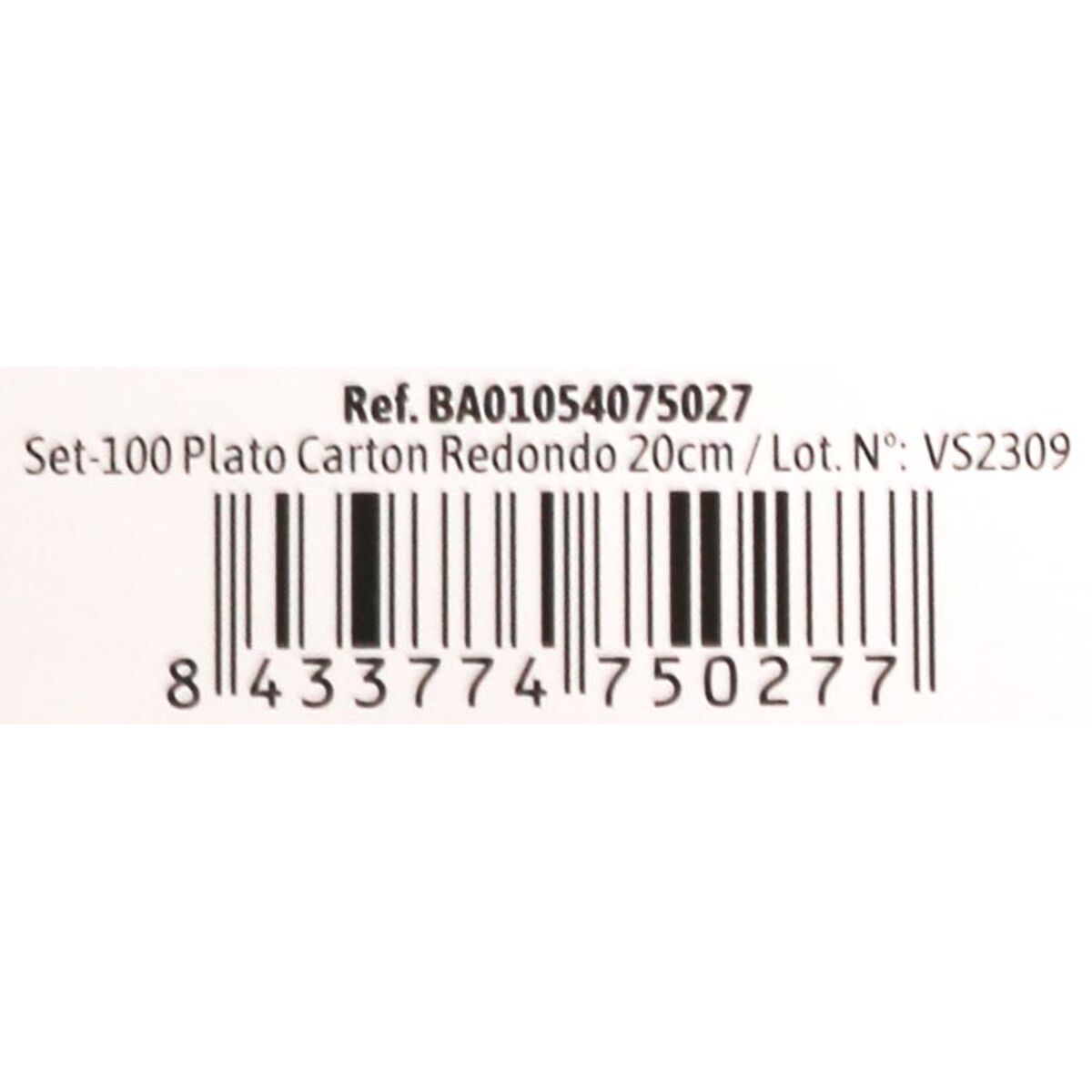 Tallriksset Algon Engångsanvändning Vit Papp 20 cm (10 antal) - 5